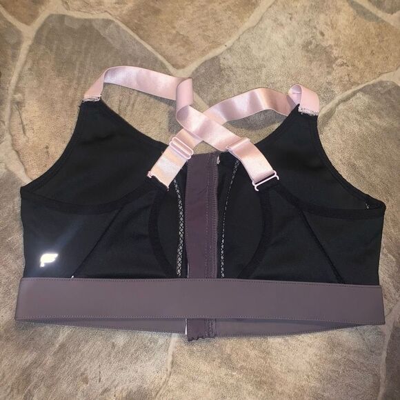 Fabletics L Athleisure front zip high impact sports bra - Picture 2 of 3